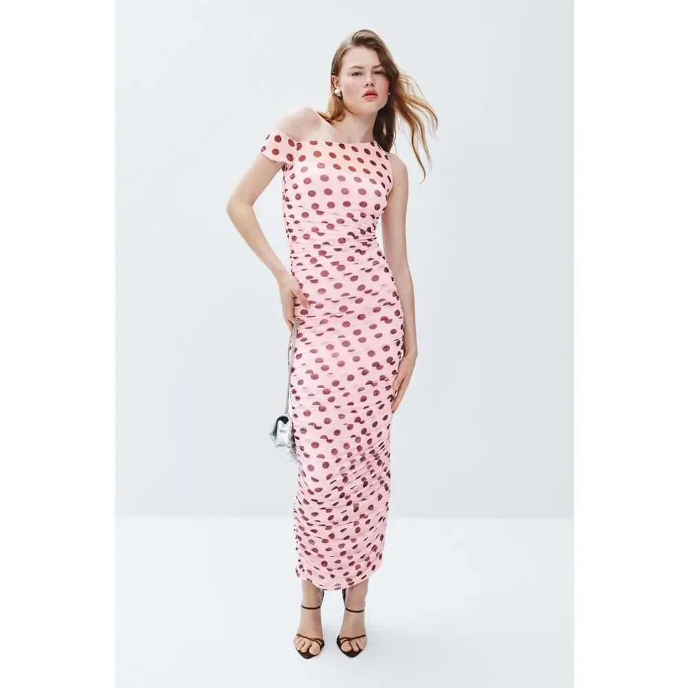 AFRM Pink Biona Dress Size M with Minor Fabric Pull - Picture 1 of 7